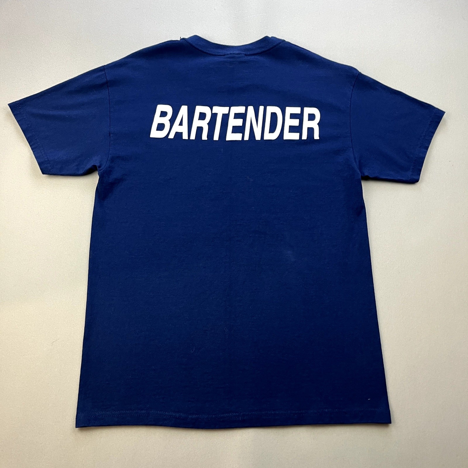 Vintage Night Club 369 T-Shirt Adult Medium Navy Blue Bartender Drinks Fullerton