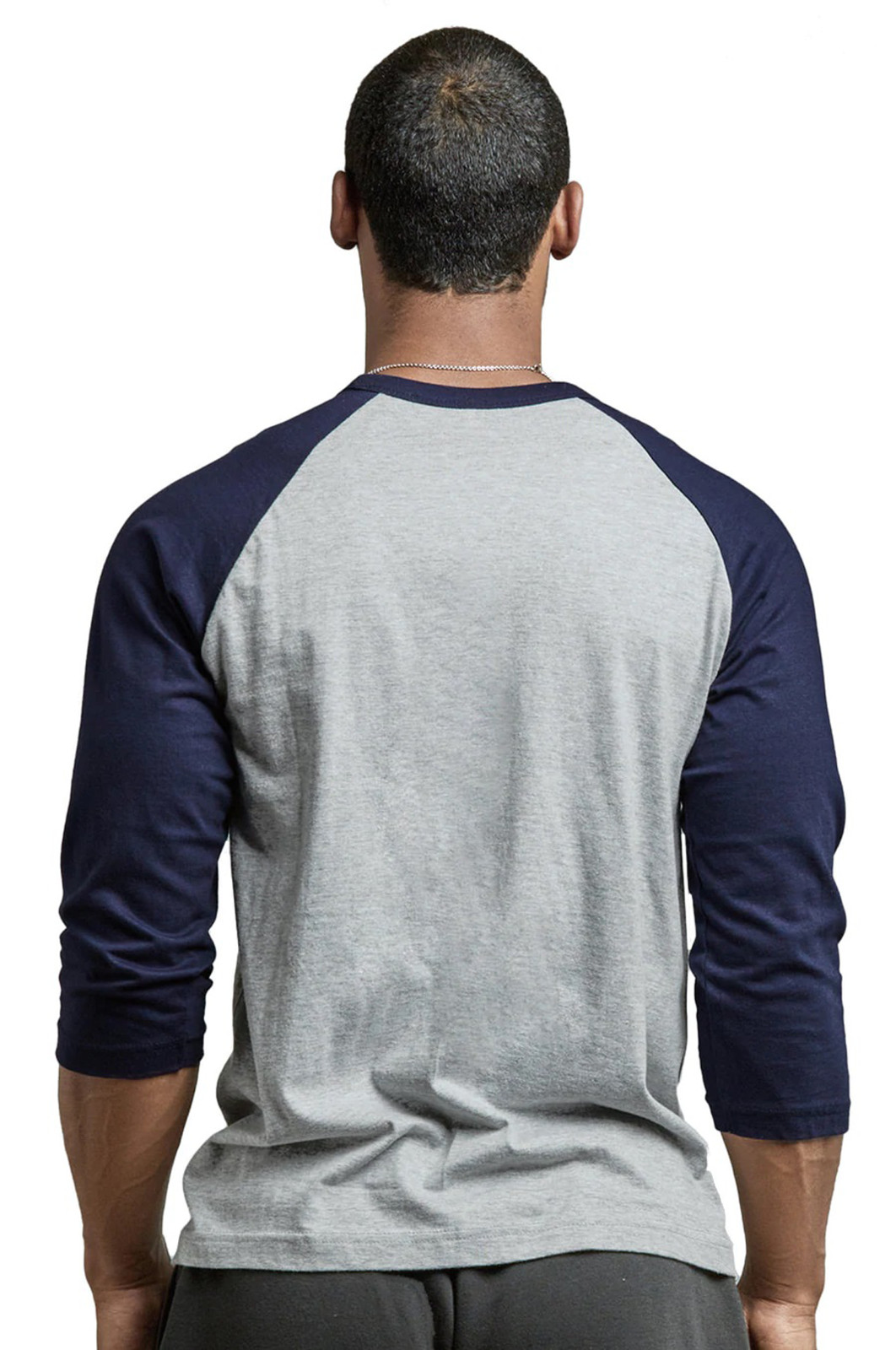 Men’s Baseball T-Shirt Jersey Tee 3/4 Sleeve Premium Cotton Raglan Two Tone