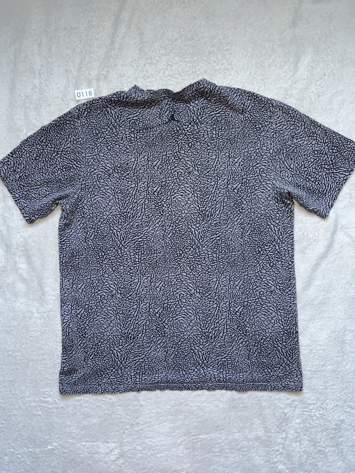Air Jordan gray elephant print tshirt Size L Streetwear Retro Sneakerhead