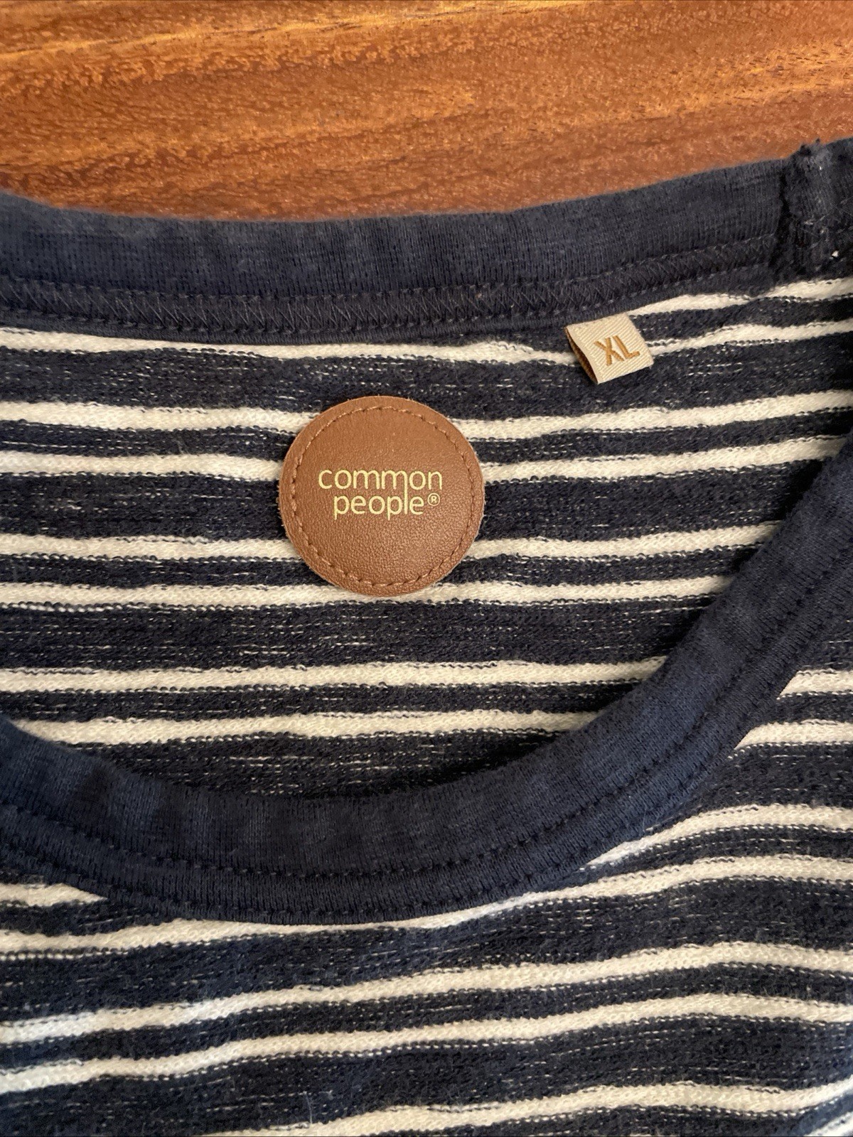 Common People T-Shirt Men’s XL Navy Striped NWT Short Sleeve Super Soft Crew