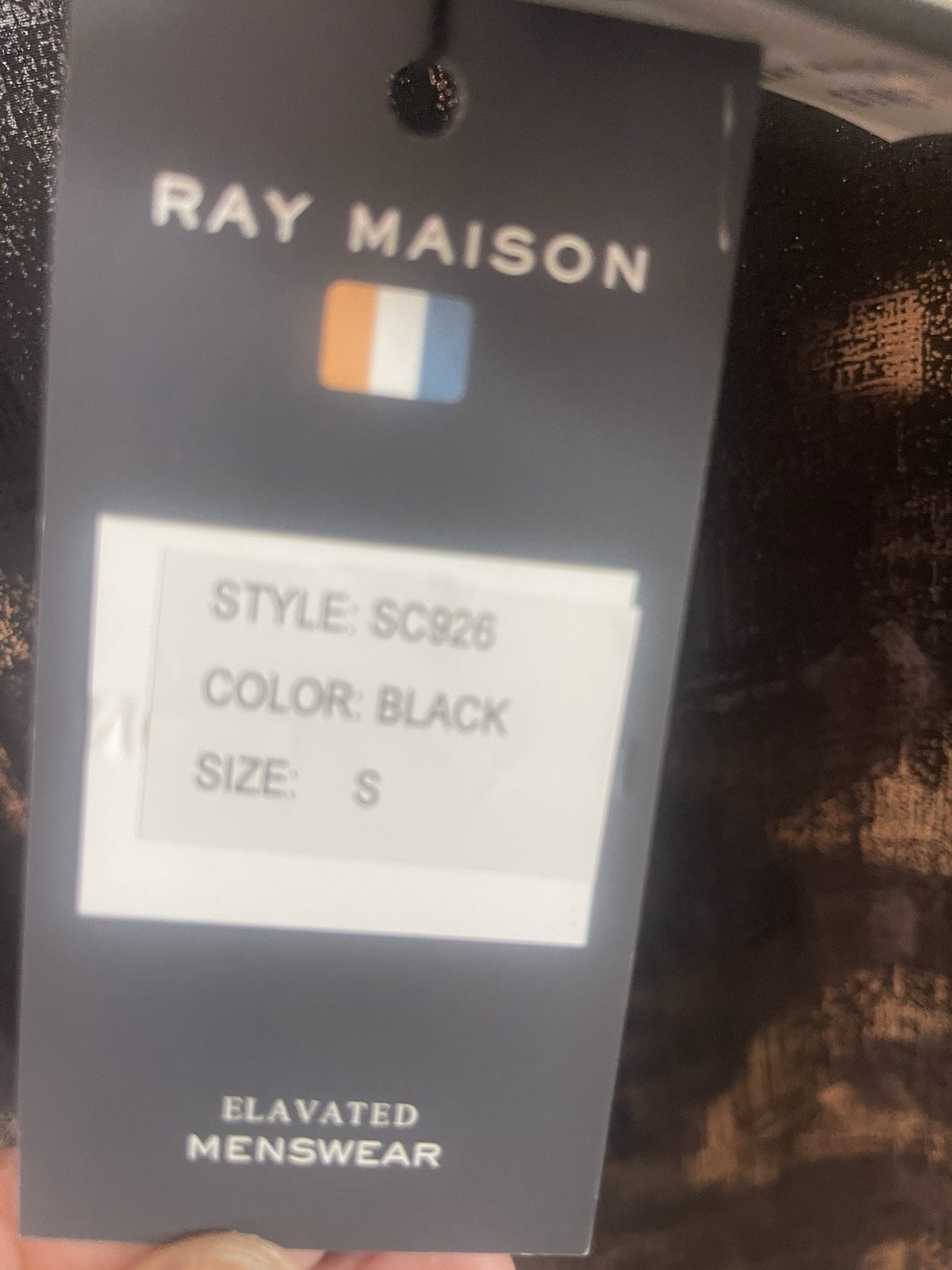 Roy Maison Black Gold Mens S Size Short Sleeves, Regular For Men 5.3-5.7 Feets