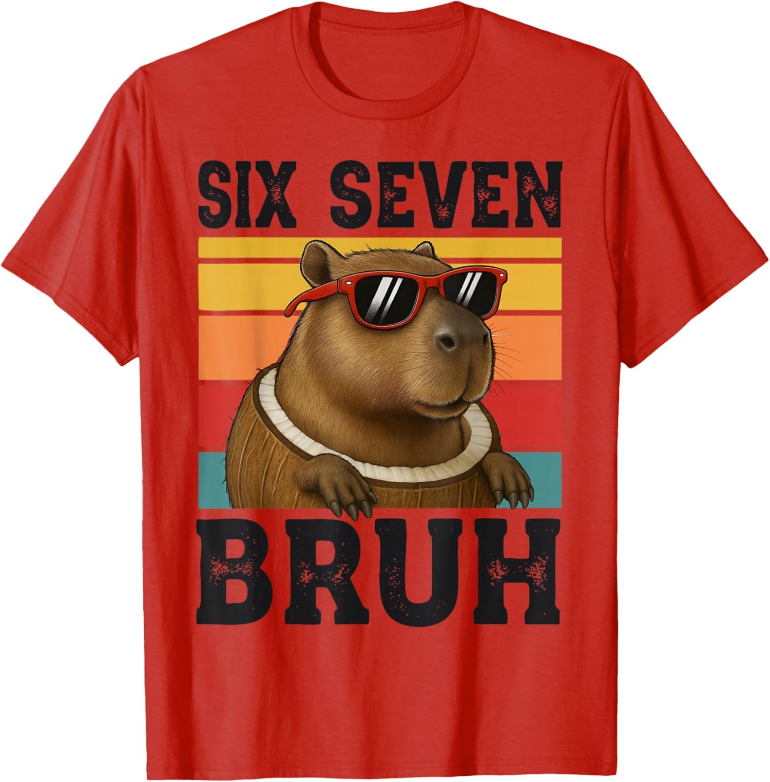 Six Seven Bruh 67 Brainrot Meme for Boys Teens T-Shirt
