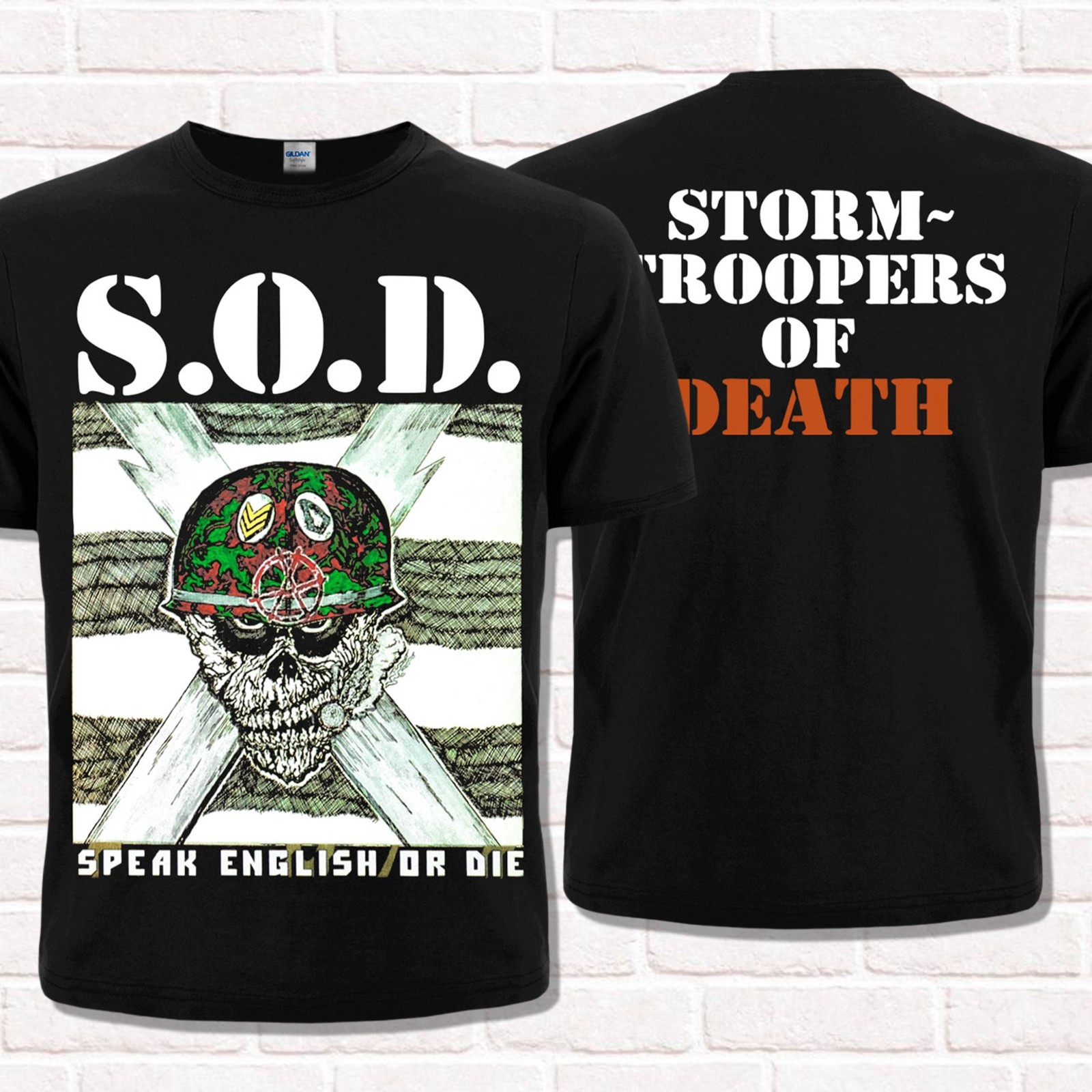 S.O.D. “Speak English or Die” T-Shirt (1985). Crossover Thrash Metal.
