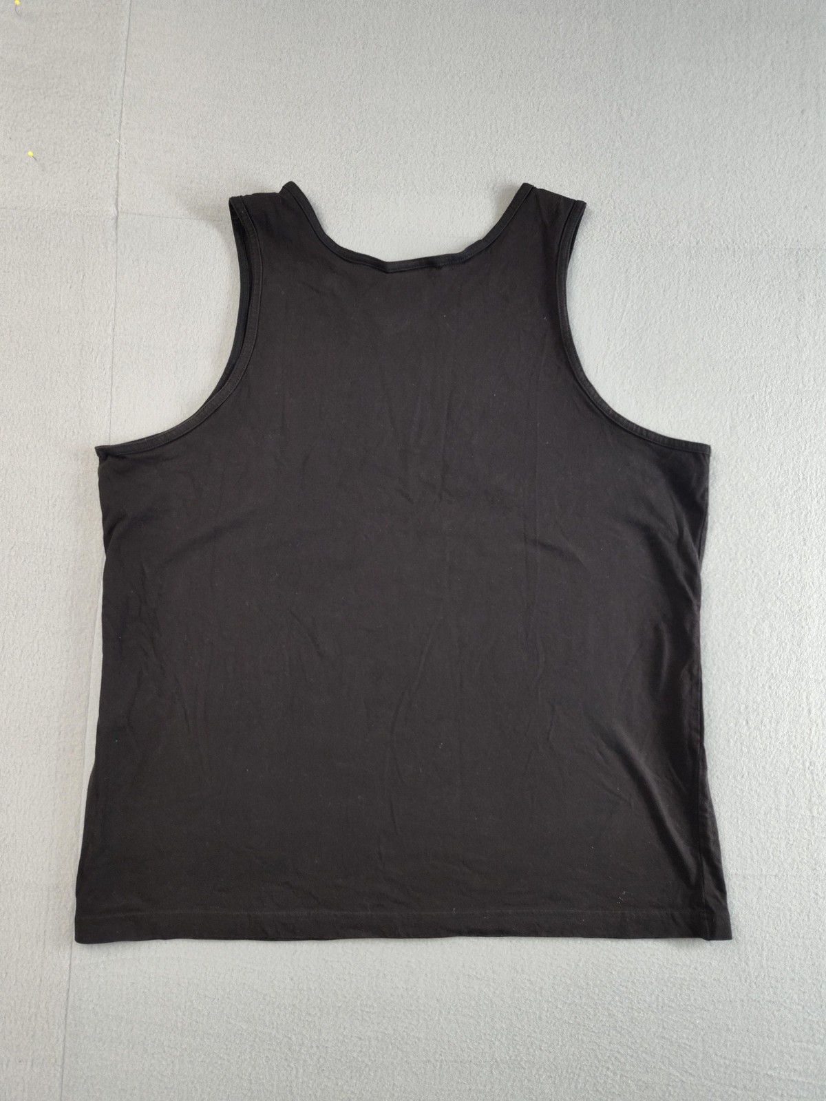 Basic Editions Tank Top Shirt Mens XL Black Sleeveless 100% Cotton Casual