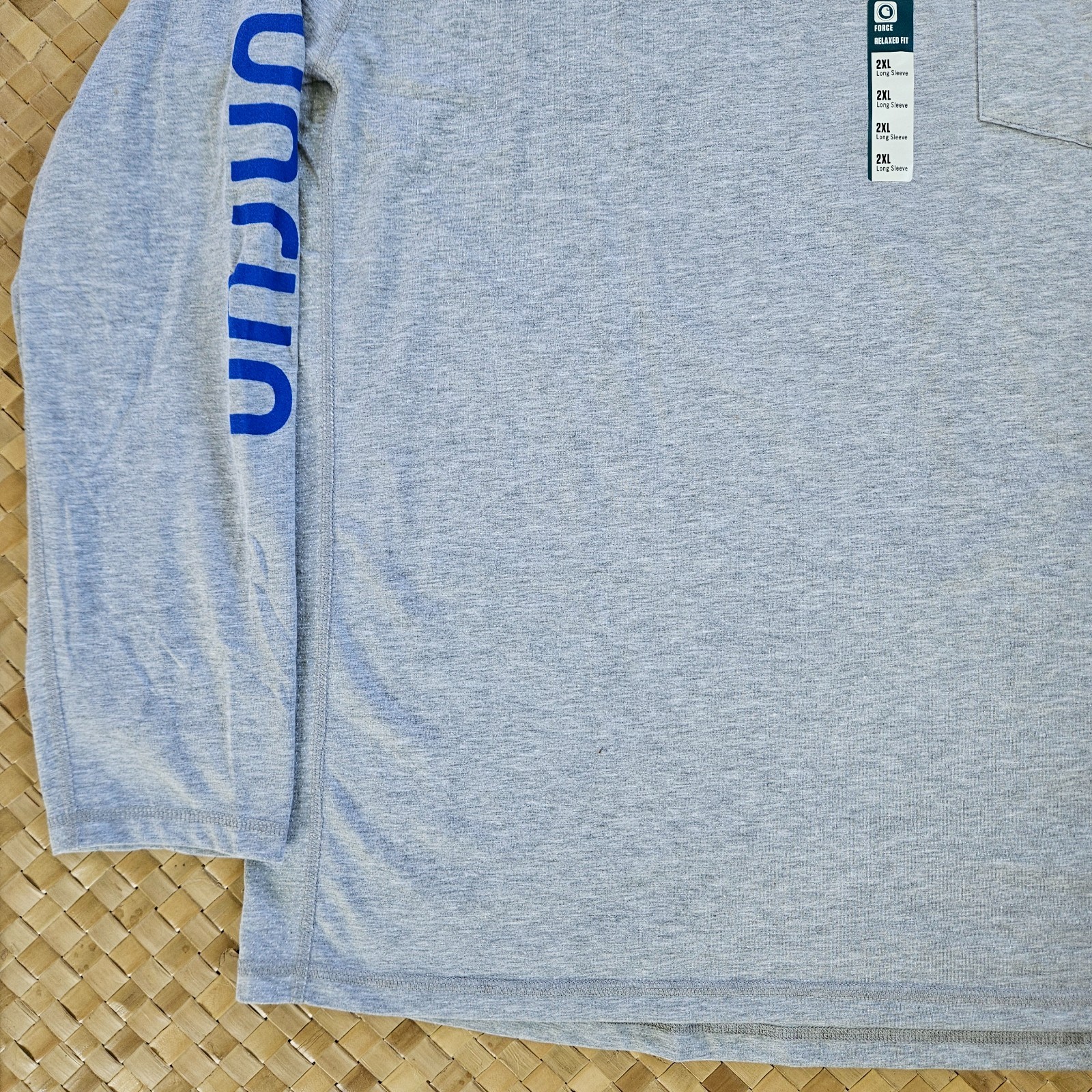 Carhartt Shirt Mens XXL Gray Force Long Sleeve Pocket UPF Vented Tee Workwear