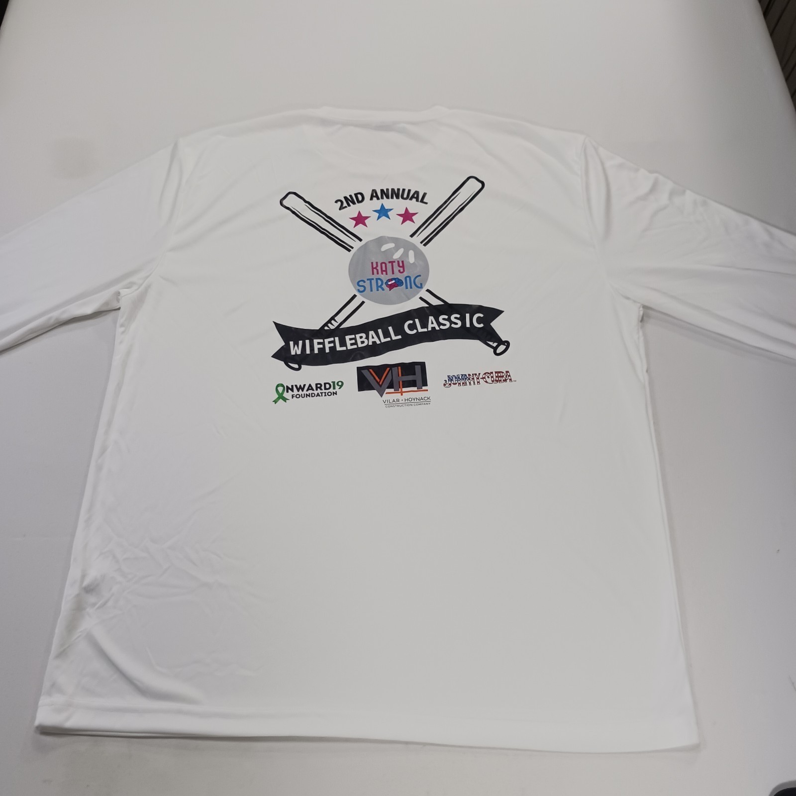 Sport-Tek ST350LS Katy Strong Men XL White Long Sleeve PosiCharge Competitor Tee