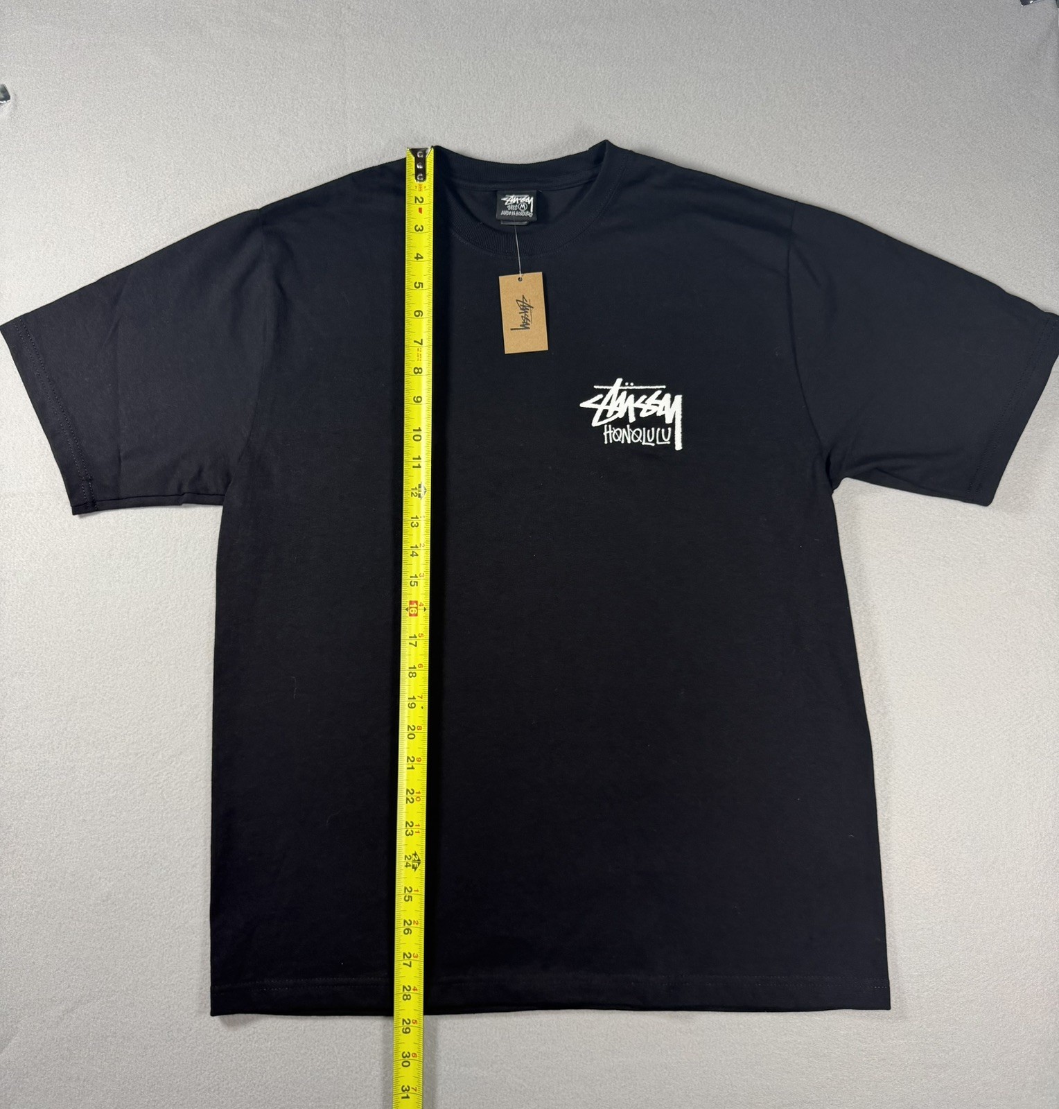 Brand New NWT STUSSY HONOLULU Hawaii Chapter Tee Shirt Limited Mens MEDIUM BLACK