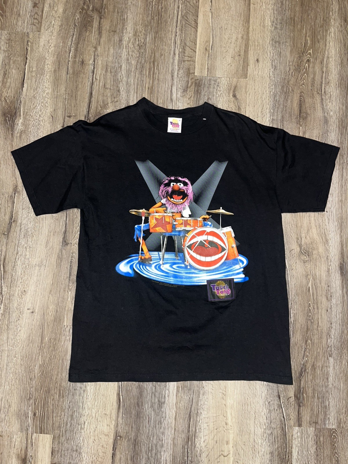 Vintage 90s The Muppet Show Animal Wild Oats Touch Tone T Shirt XL EXCELENT
