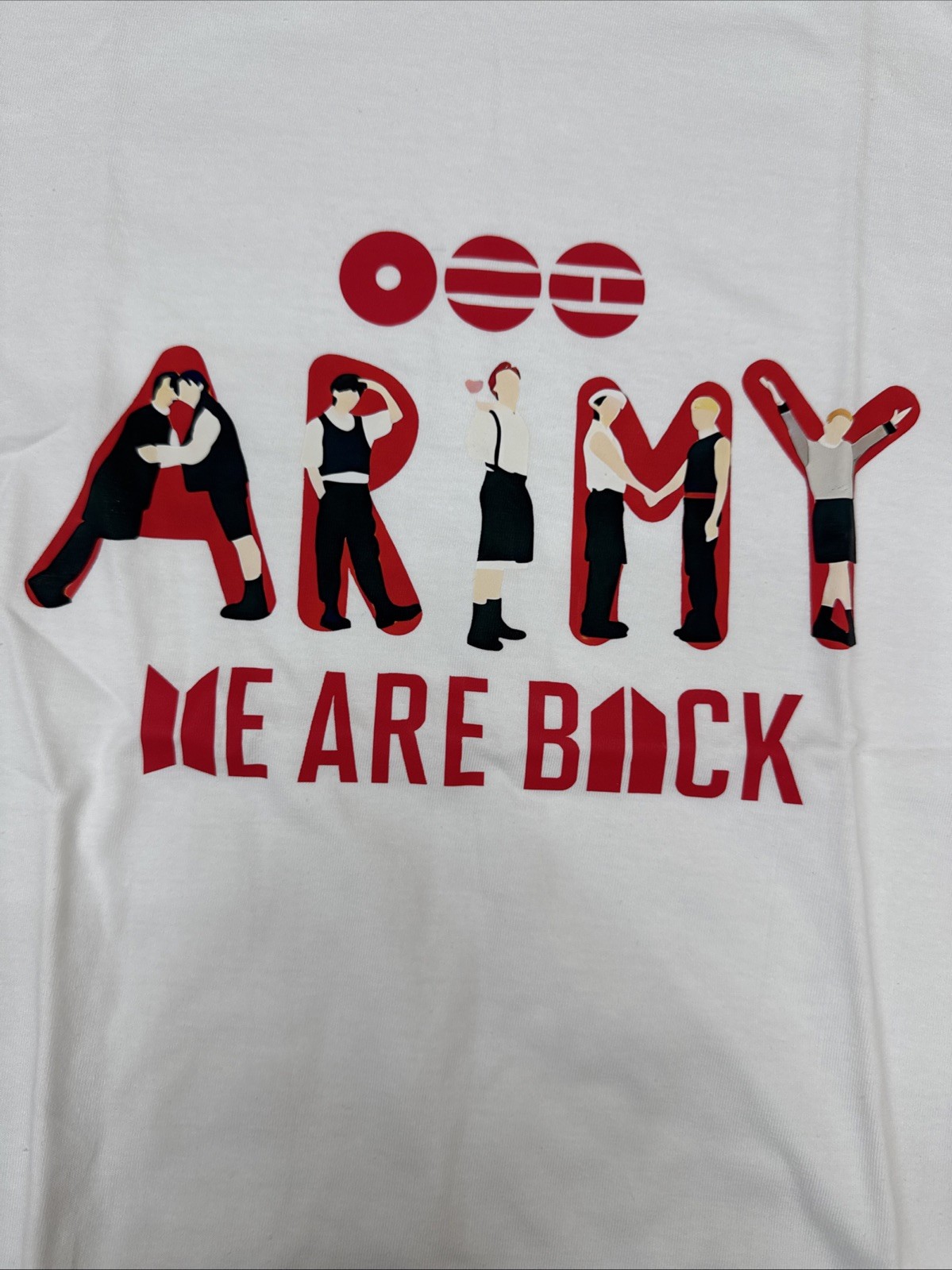 Army We Are Back White T Shirt Size Small # 138