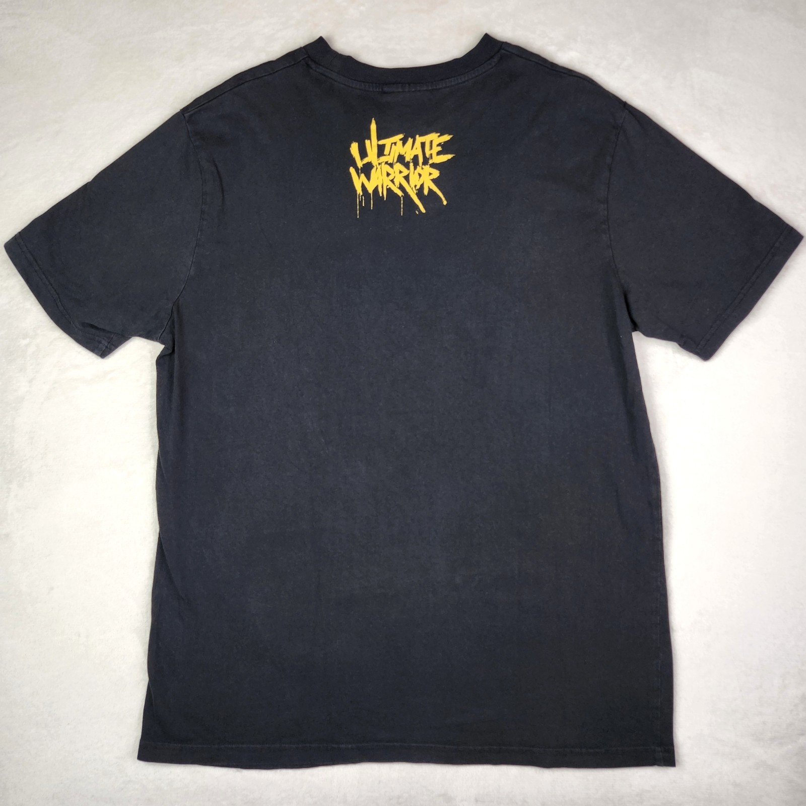 SHOE PALACE x WWE Licensed Ultimate Warrior WWF Mens Large T-Shirt 2023 AOP
