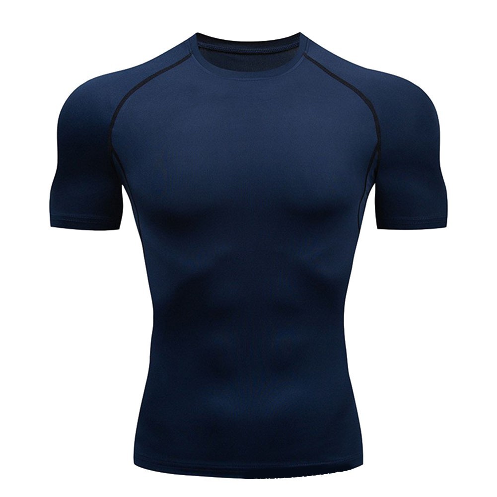 Men’s Easy Care Tight Top Polyester Round Neck for All Season Activities