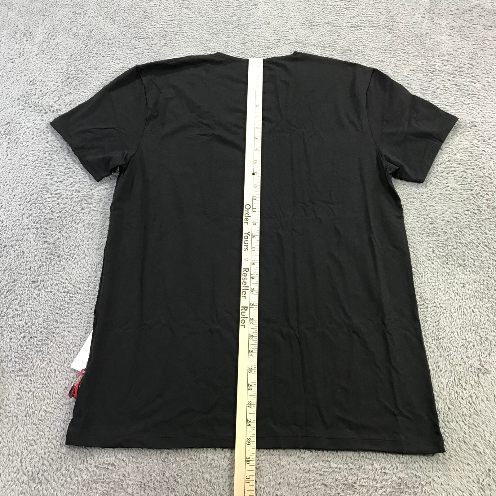 Derek Rose Shirt Mens Extra Large Cotton Stretch T Shirt Black PJ Top $115 a34