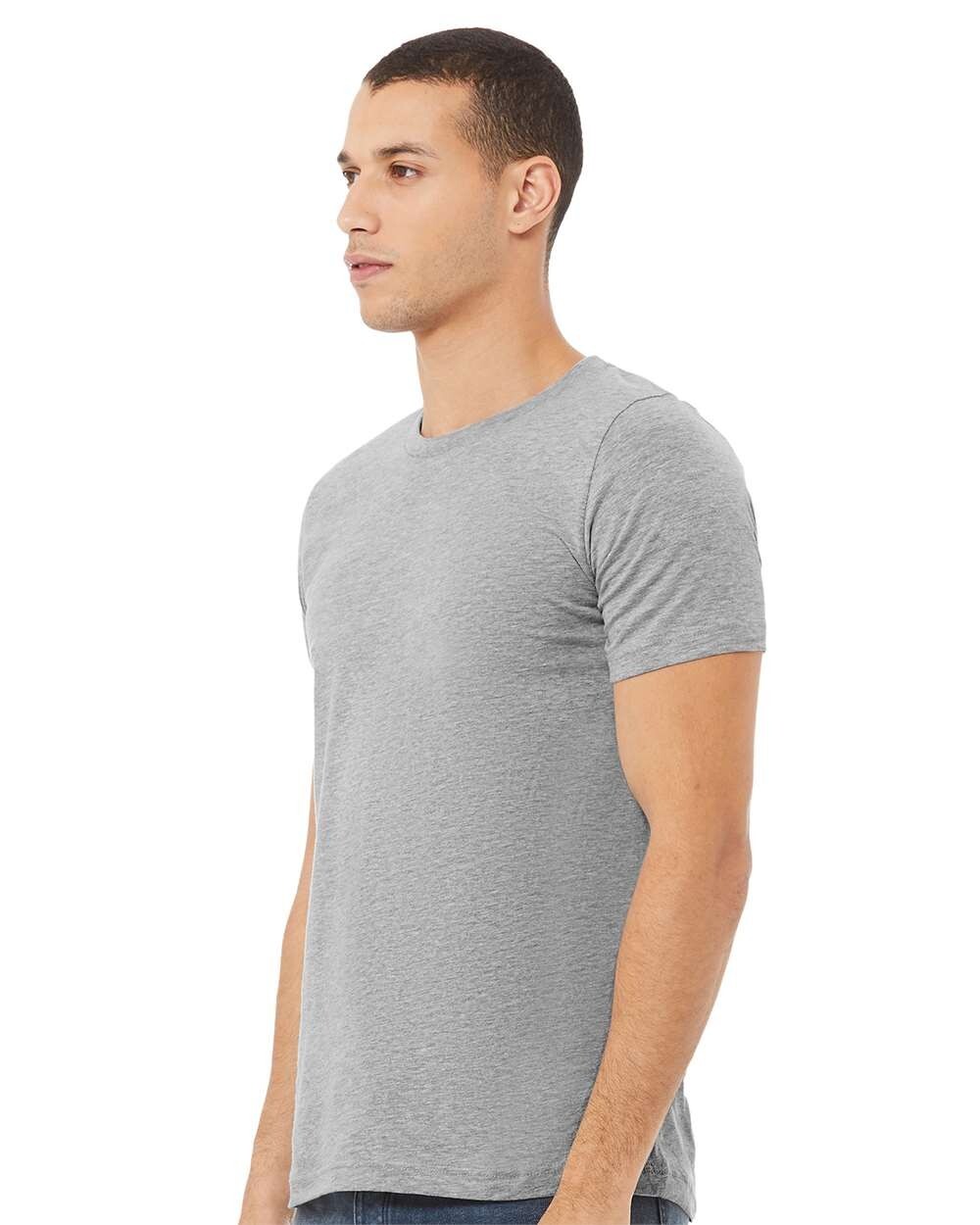 Bella + Canvas 3001CVC 3XL Athletic Heather Grey CVC Jersey Unisex Tshirt