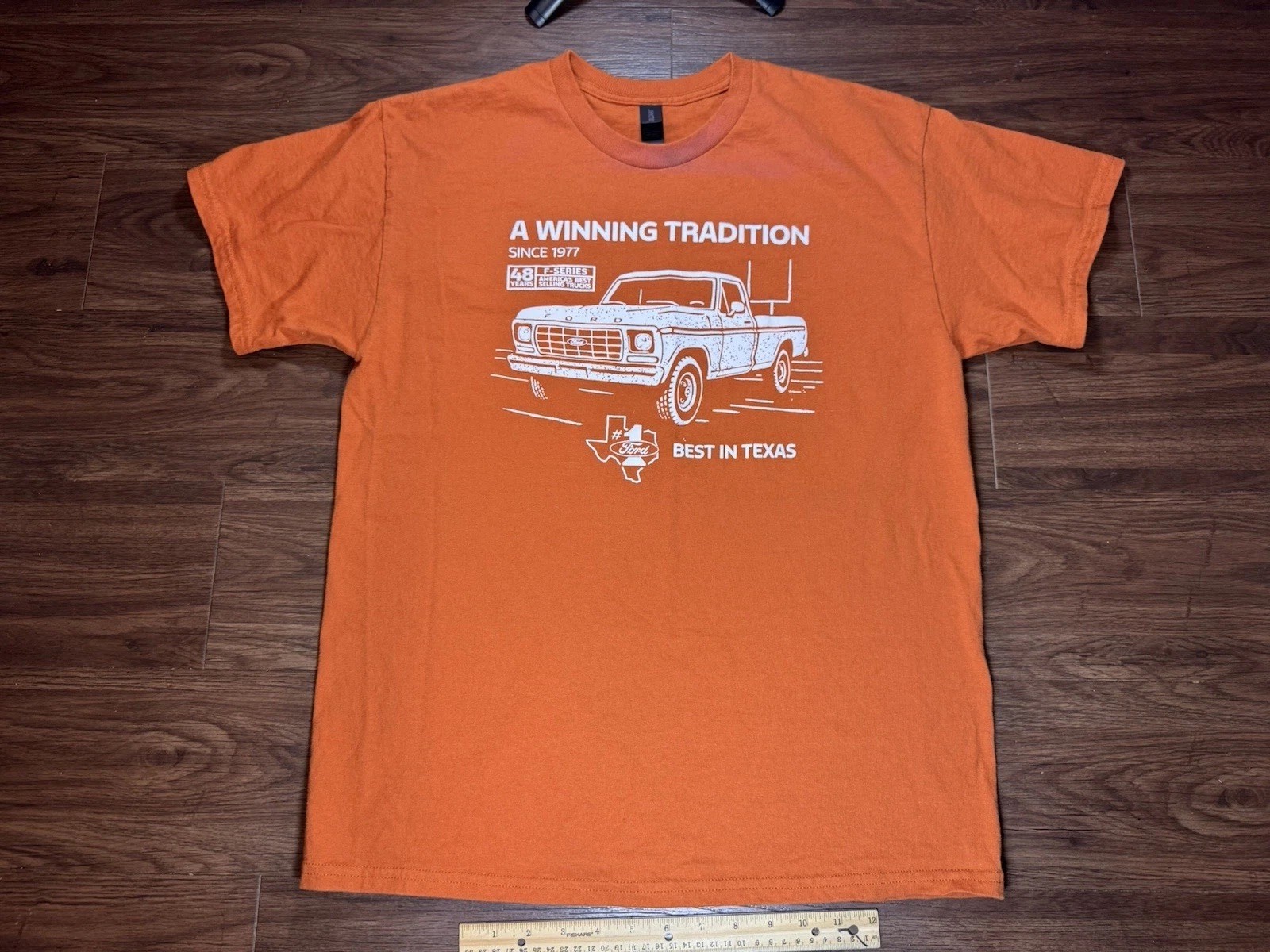 1977 Ford Truck T-shirt ( Texas Longhorns) Size Large – See Description