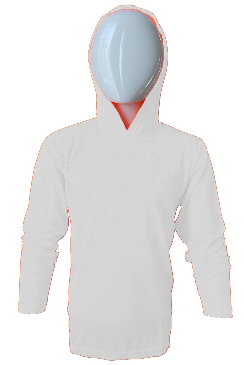 DRI-FIT Hoodie Long Sleeve T-Shirts, UPF 50+ Sun Protection Hooded BEIGE