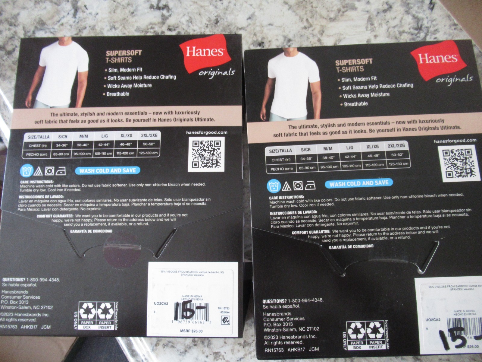 Hanes White T Shirts Sz Small Tagless 4 Total Softest Supersoft Slim Modern Fit