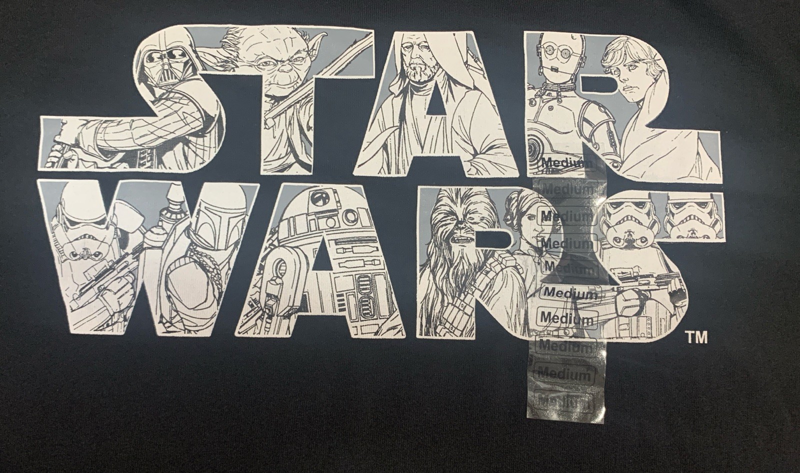 Star Wars Logo T-Shirt Men’s Size M – Character Graphics – Licensed – NEW