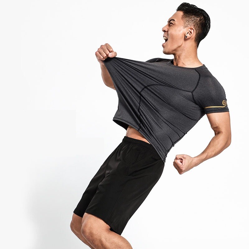 Men’s Gym Workout Training Muscle Sport Fitness Active Short Sleeve Tee T Shirt