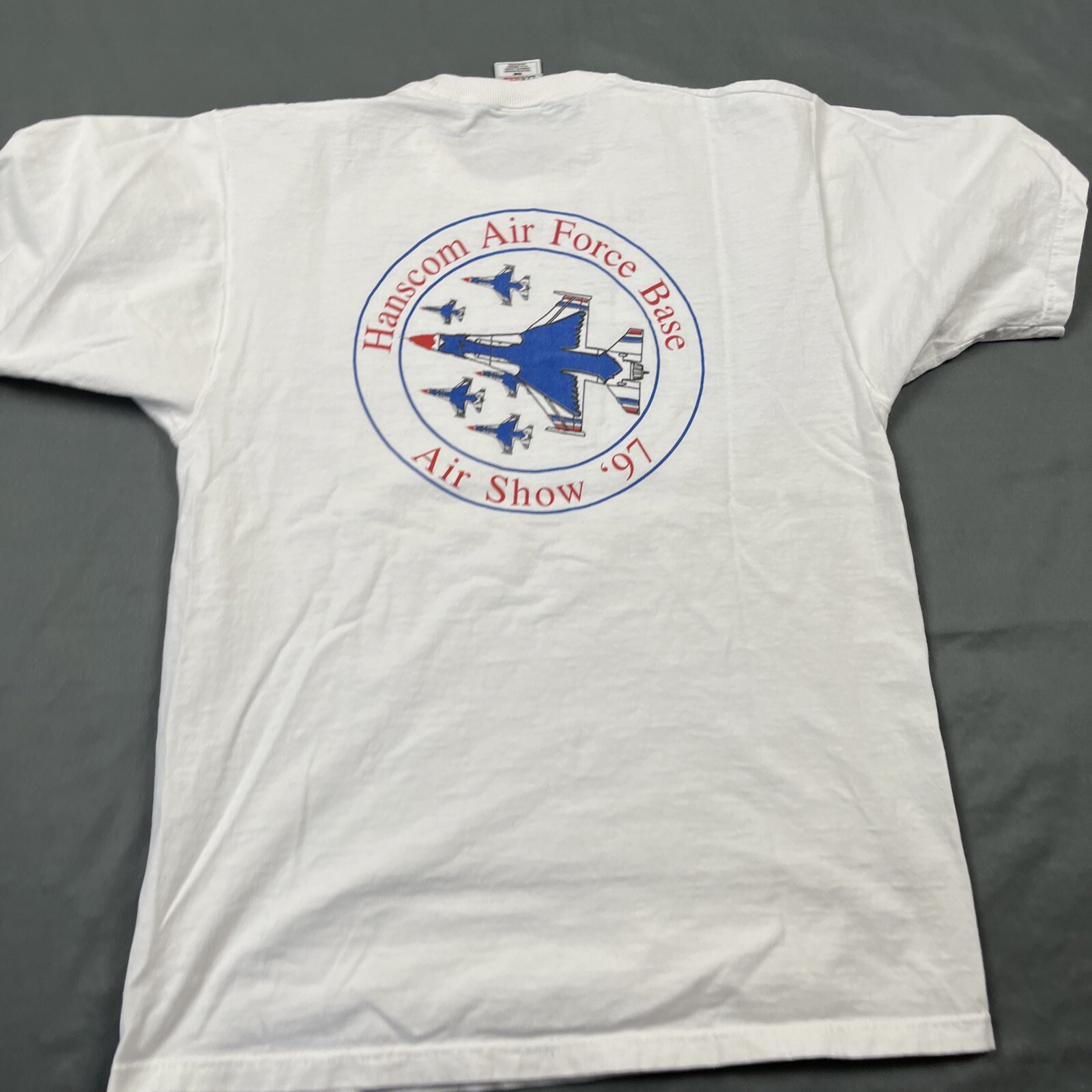 Vintage US Air Force 50 Year Anniversary 1997 White T-Shirt Medium Double Sided