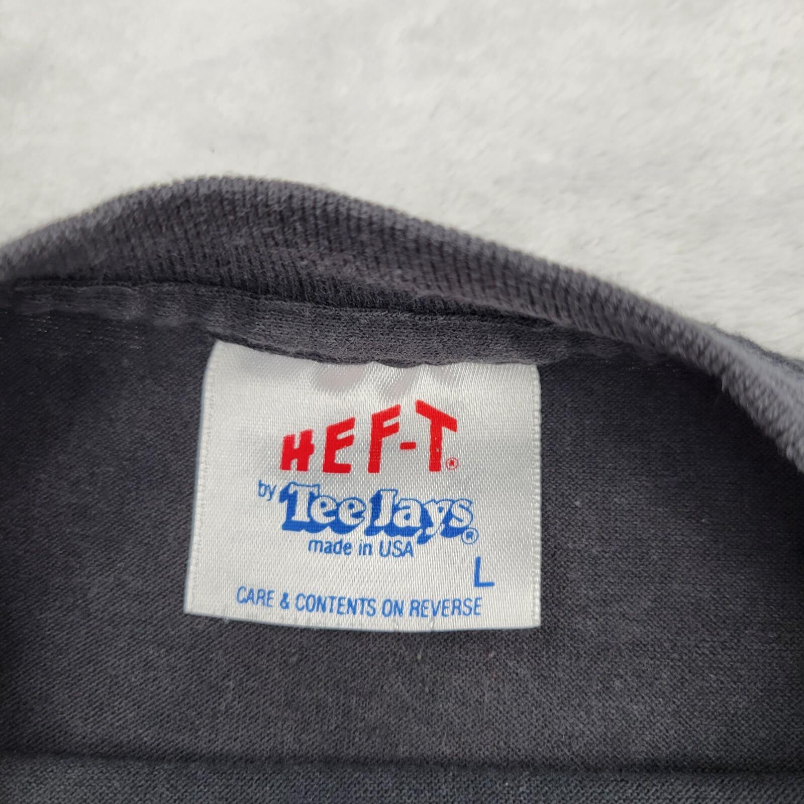 Vintage Single Stitch Shirt Men Large Tee Jays Hefty USA Made Bar Palms Hot Shot