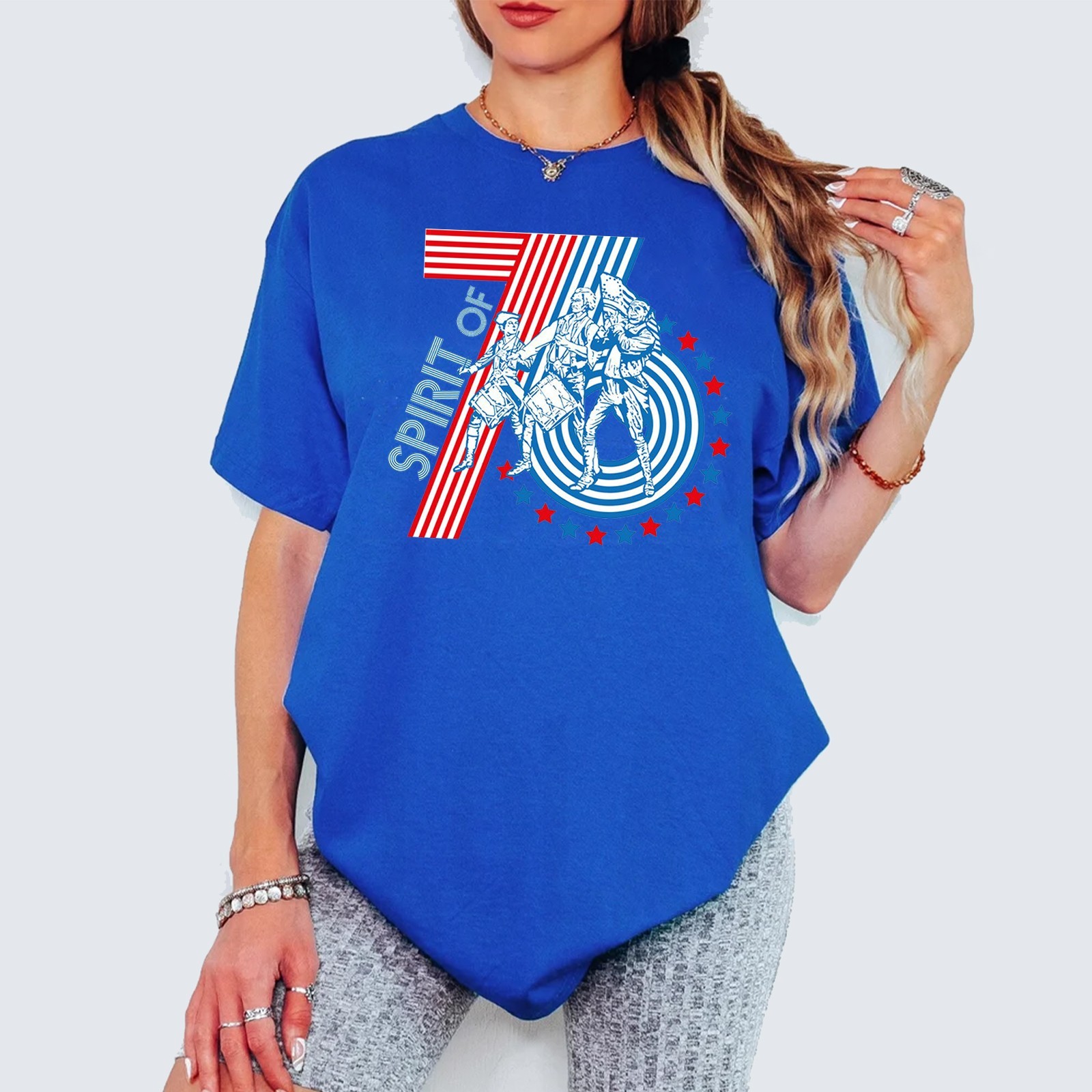 America 250 years Shirt, Spirit Of 76 TShirt – Multicolors, S to 5XL