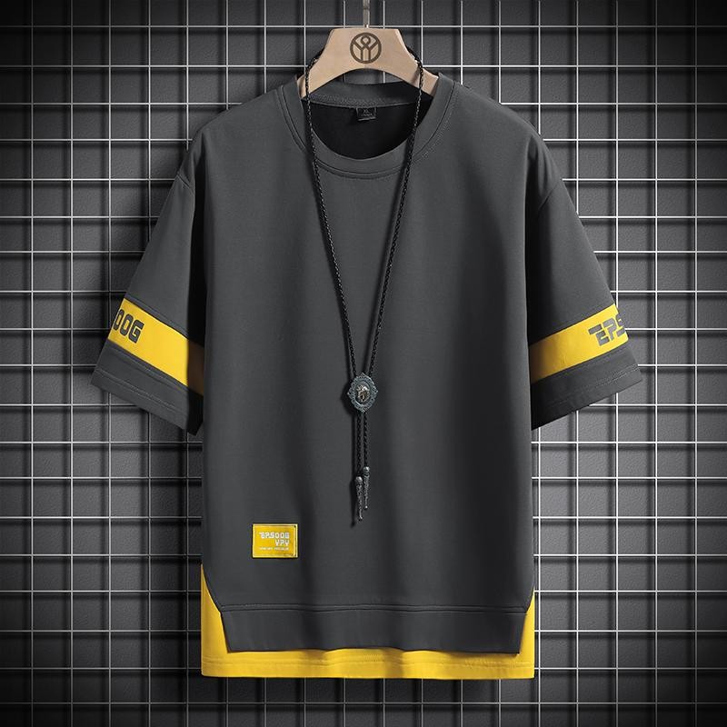 Hip Hop Oversize T-Shirt Loose Casual Men’s Streetwear Black White Short Sleeves