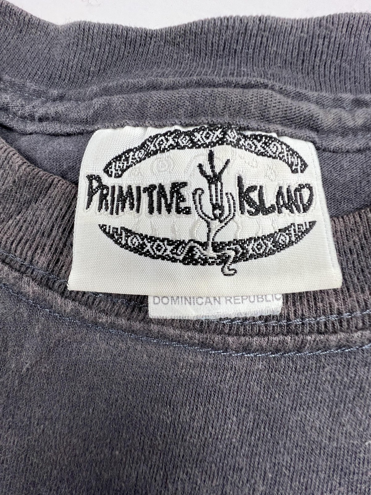 Primitive Island Shirt Mens Large Black Puerto Plata Lizard Graphic Tee Souvenir