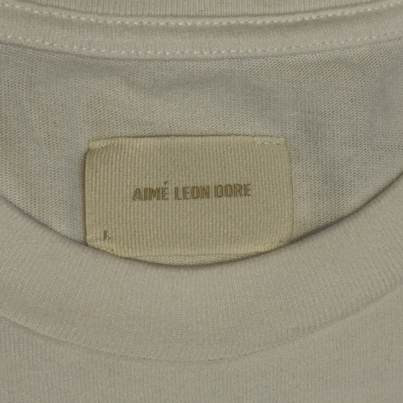 Aime Leon Dore White Wind Surfer Boating Tee Logo Large L NY Spring Summer ALD