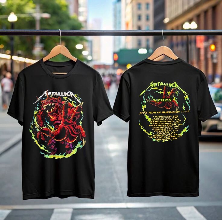 HOT! Metallica M72 North American Tour 2025 T-Shirt, Gift for Fan Metallica Band