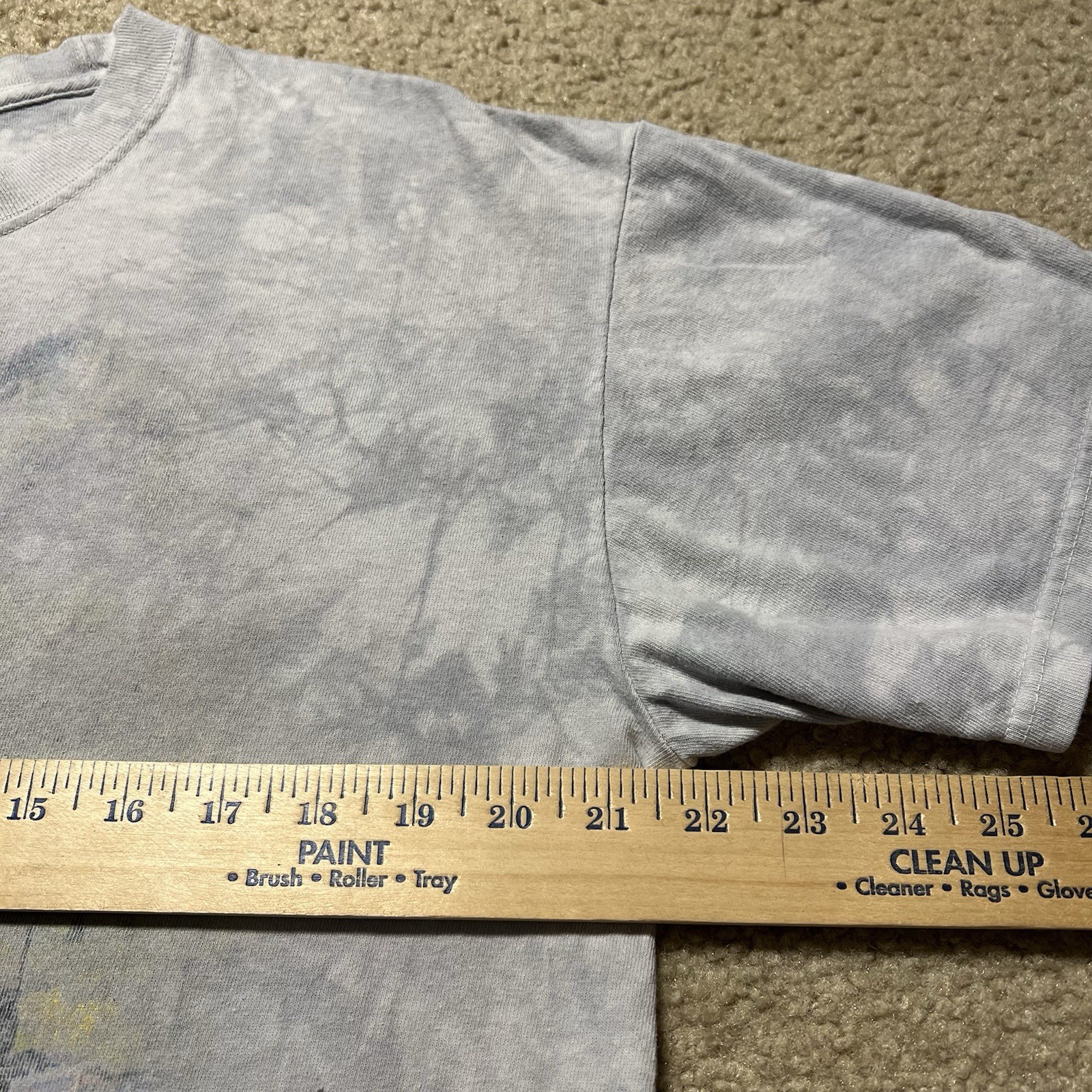 Vintage The Mountain Steam Locomotive Train T Shirt Mens Large Gray Tie Dye Y2K