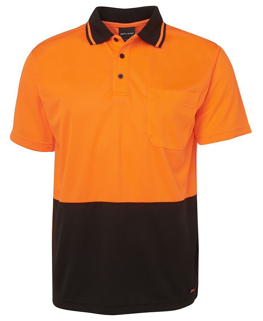 Jb’s wear Hi Vis Traditional Work Safety Polo with Quick drying fabric UPF 50+