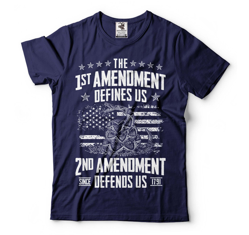 Men’s Constitution T-shirt 2nd Amendment Pro Gun T-shirt Patriotic USA Tee Shirt