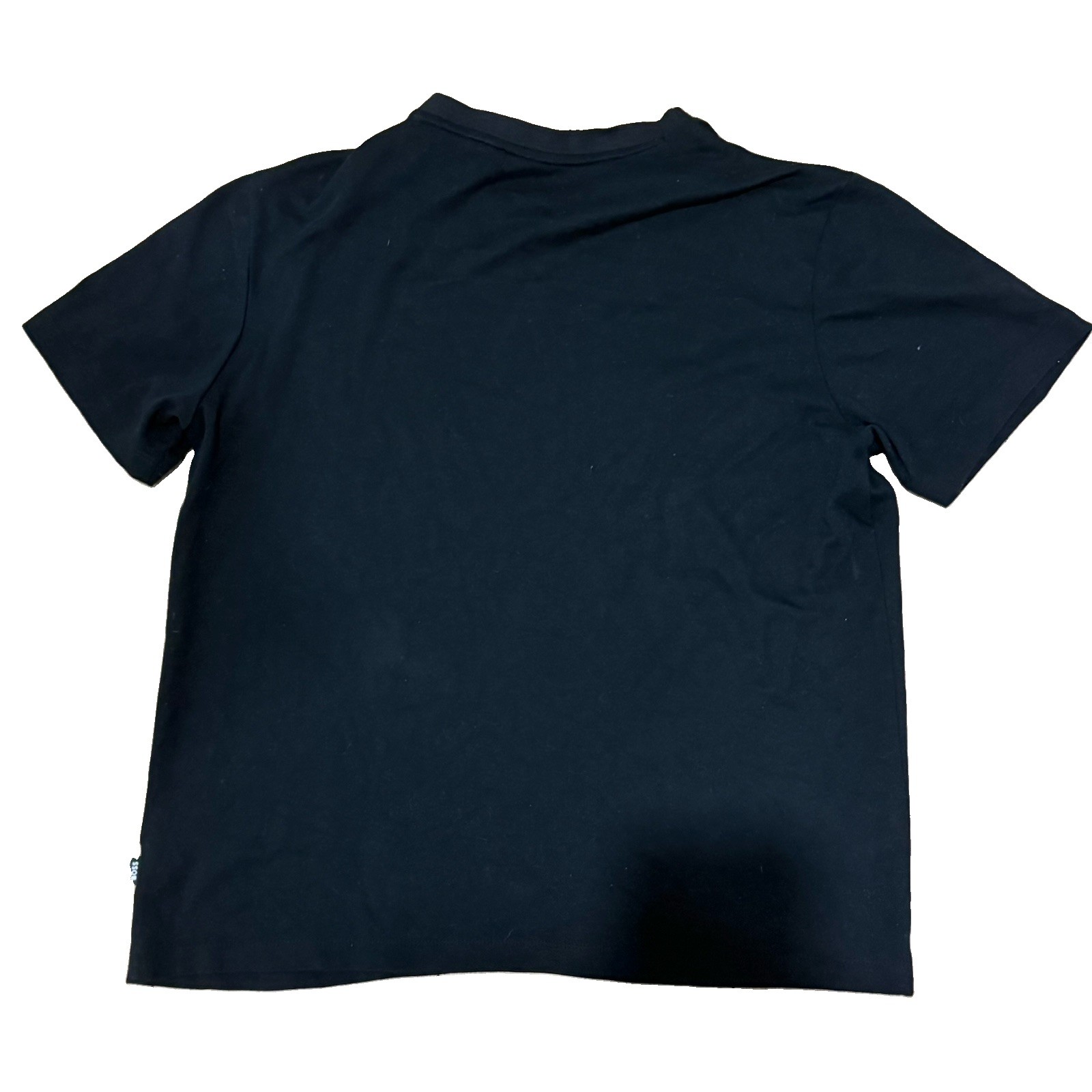 ⭐️BOSS Tiburt X Men Slim L Black minimalist brand collar in luxury soft cotton.