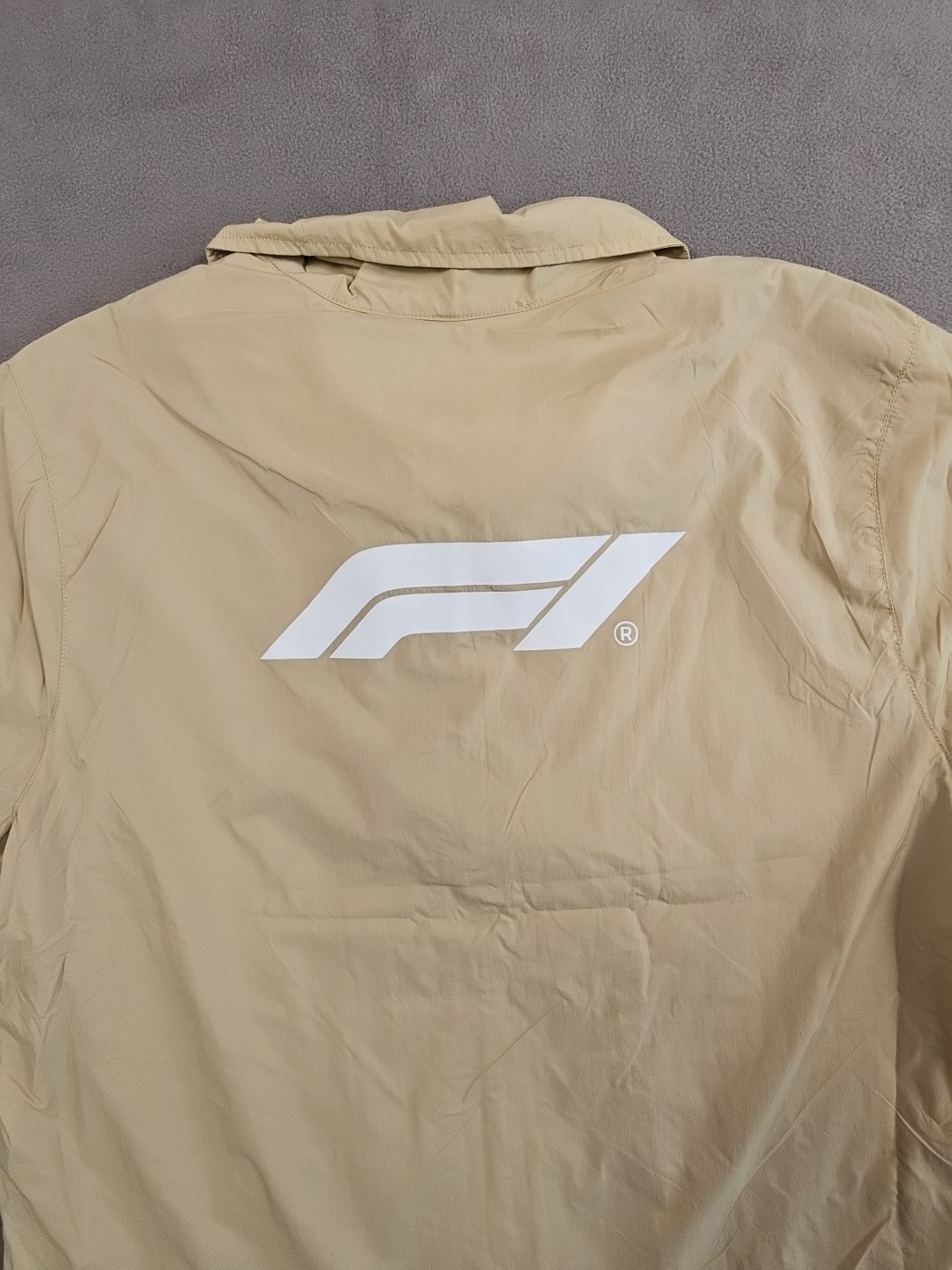 Formula 1 x PacSun Eco Team Zip Up Shirt Tan Size Large SOLD OUT