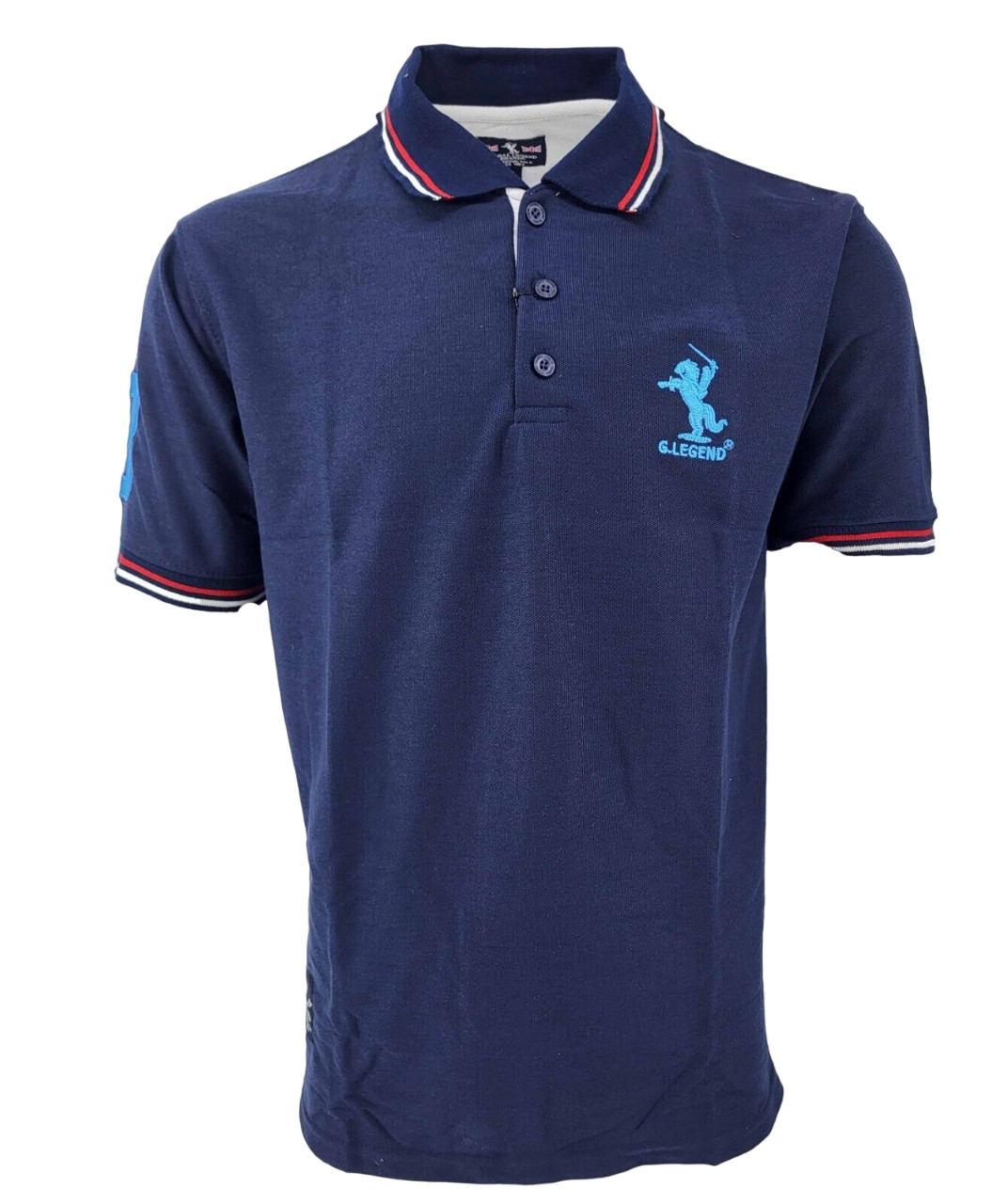 New Mens Polo Shirt T-Shirt Top Tee Short Sleeve Contrast Colours S M L XL XXL