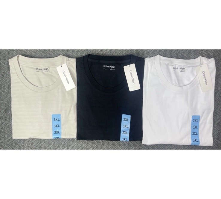 Calvin Klein Men’s Dress Tee in Beige, Black or White Pick Your Size S-3XL NWT