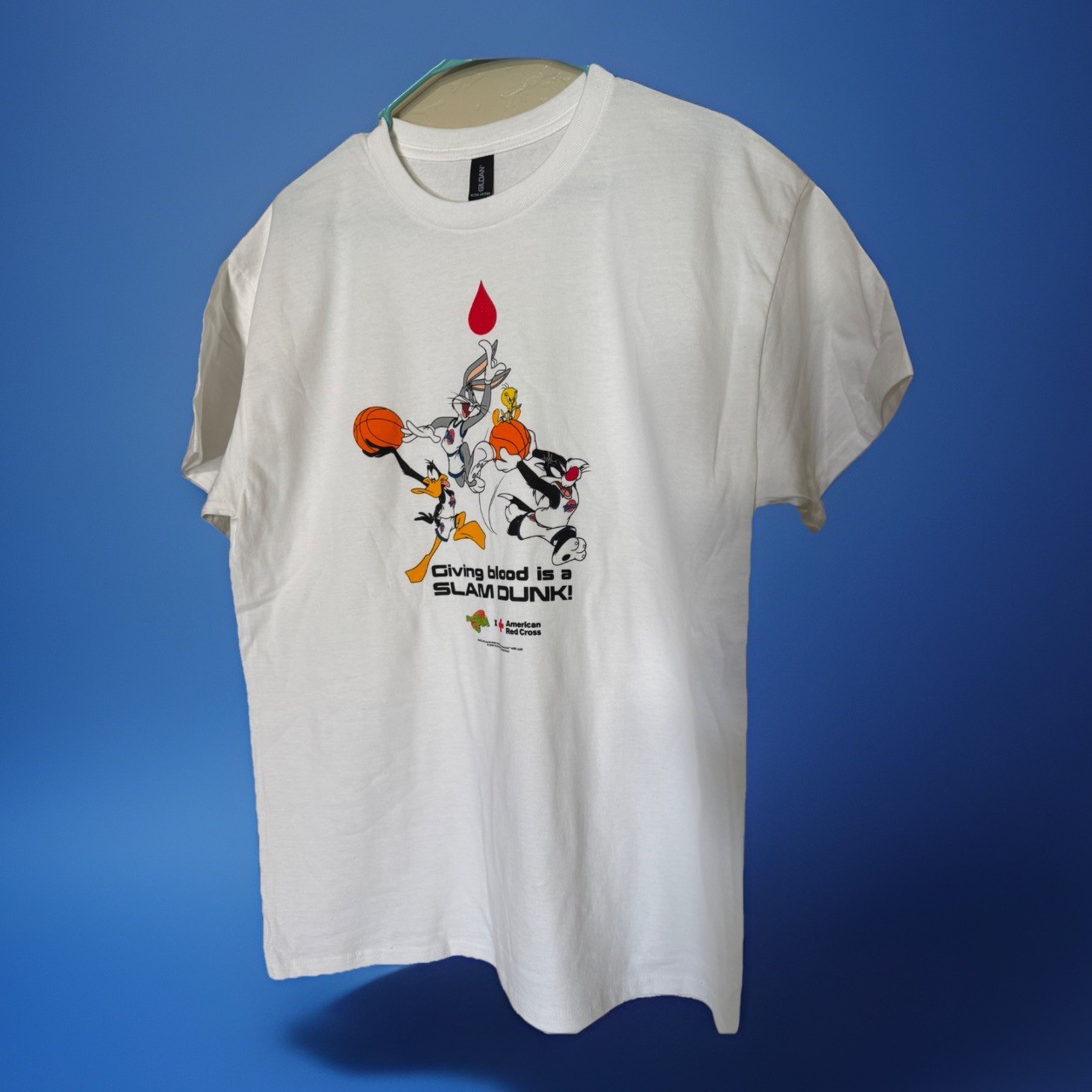 30th Anniversary Space Jam Red Cross Shirt Size S Super Rare Looney Tunes 2026