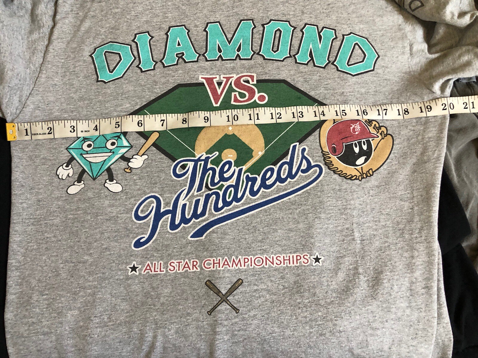 Diamond Supply Co VS The Hundreds All Star Championship Baseball Men’s T-Shirt M