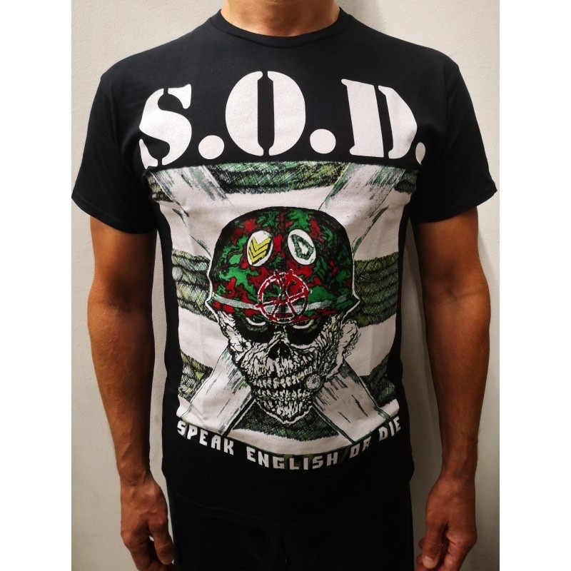S.O.D. “Speak English or Die” T-Shirt black anthrax slayer
