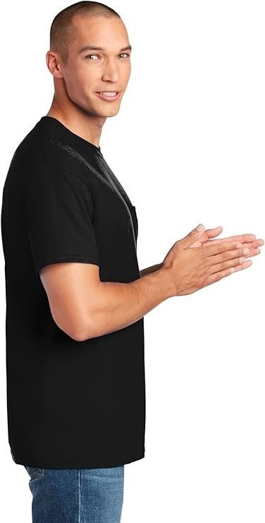 Mens 8-Pack Assorted Pocket Crew T Shirts by Fruit of the Loom Comfortable…