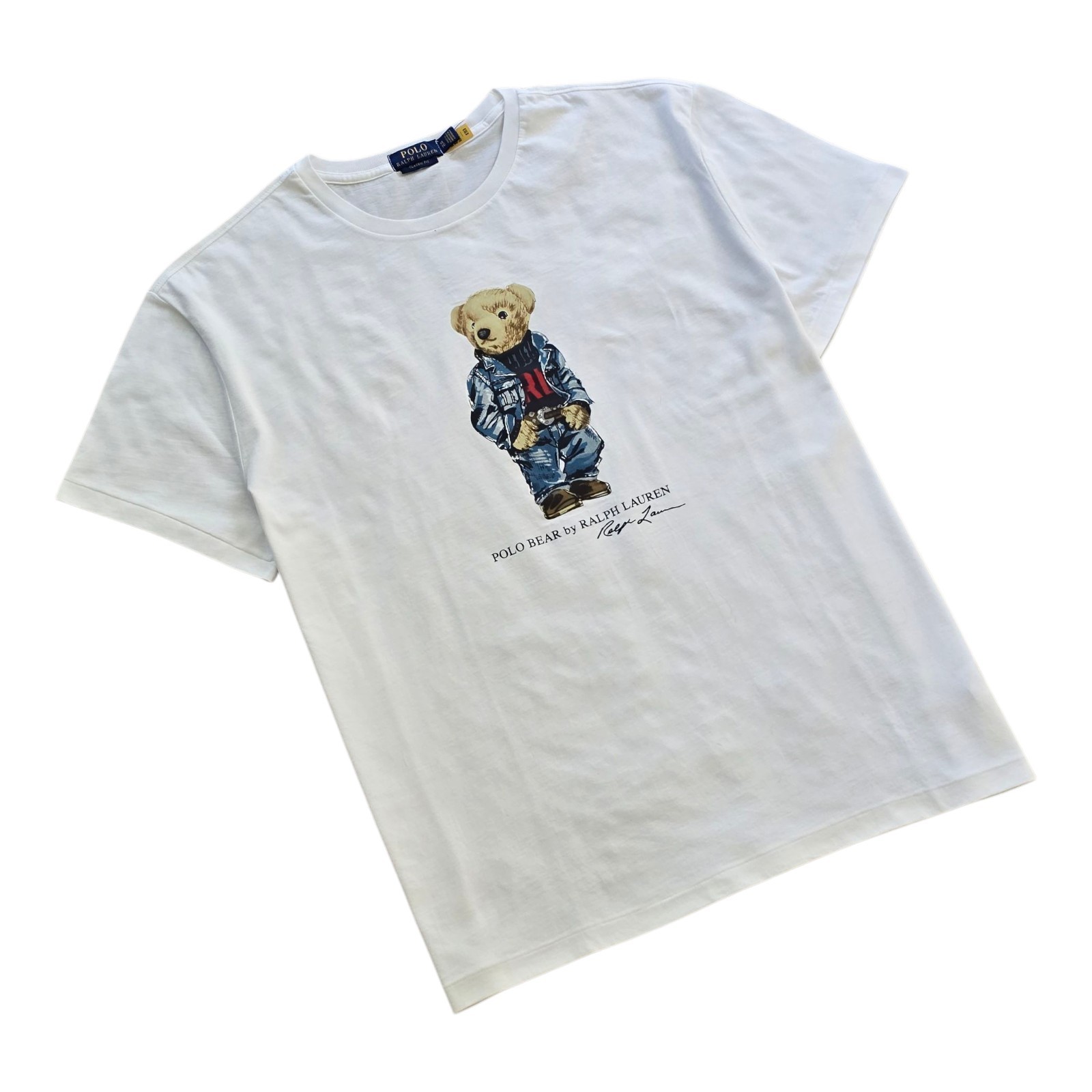 Polo Ralph Lauren Classic Fit Polo Bear Jersey T-Shirt Short Sleeve White