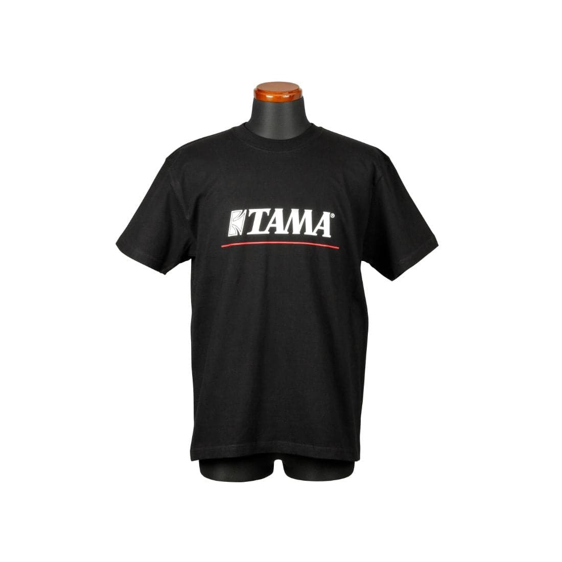 Tama Logo T-Shirt Black w/Red Line Small