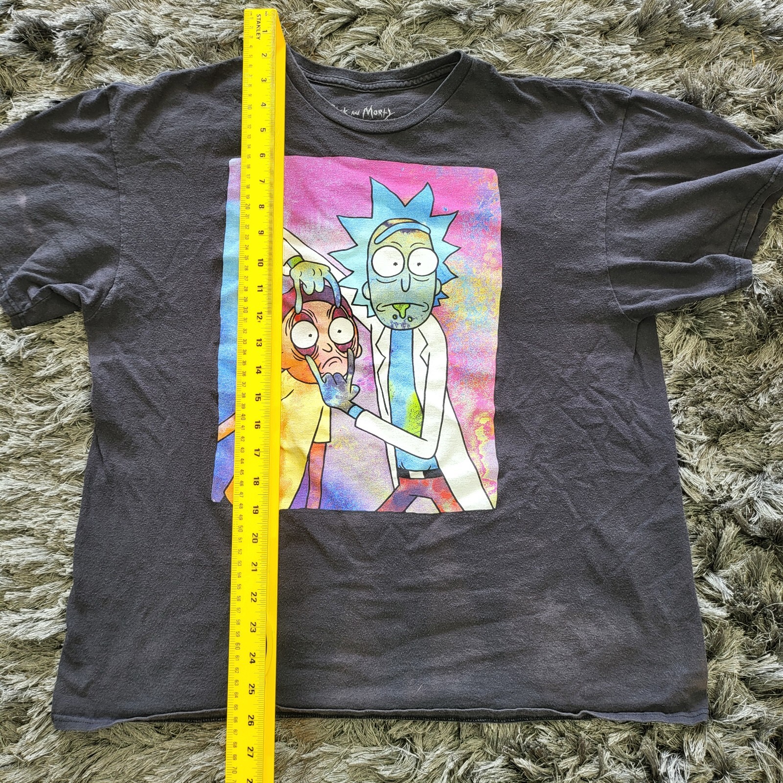 Rick & Morty T-Shirt Mens XL Black Adult Swim Comedy Funny Ripple Junction Flaw