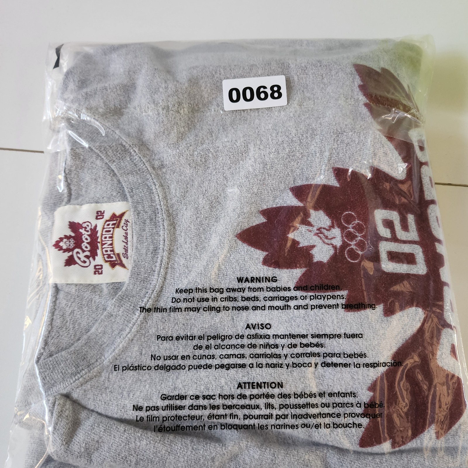 Roots Canada 2002 Salt Lake City Olympics Equipe/Team Fleece Long Sleeve Medium