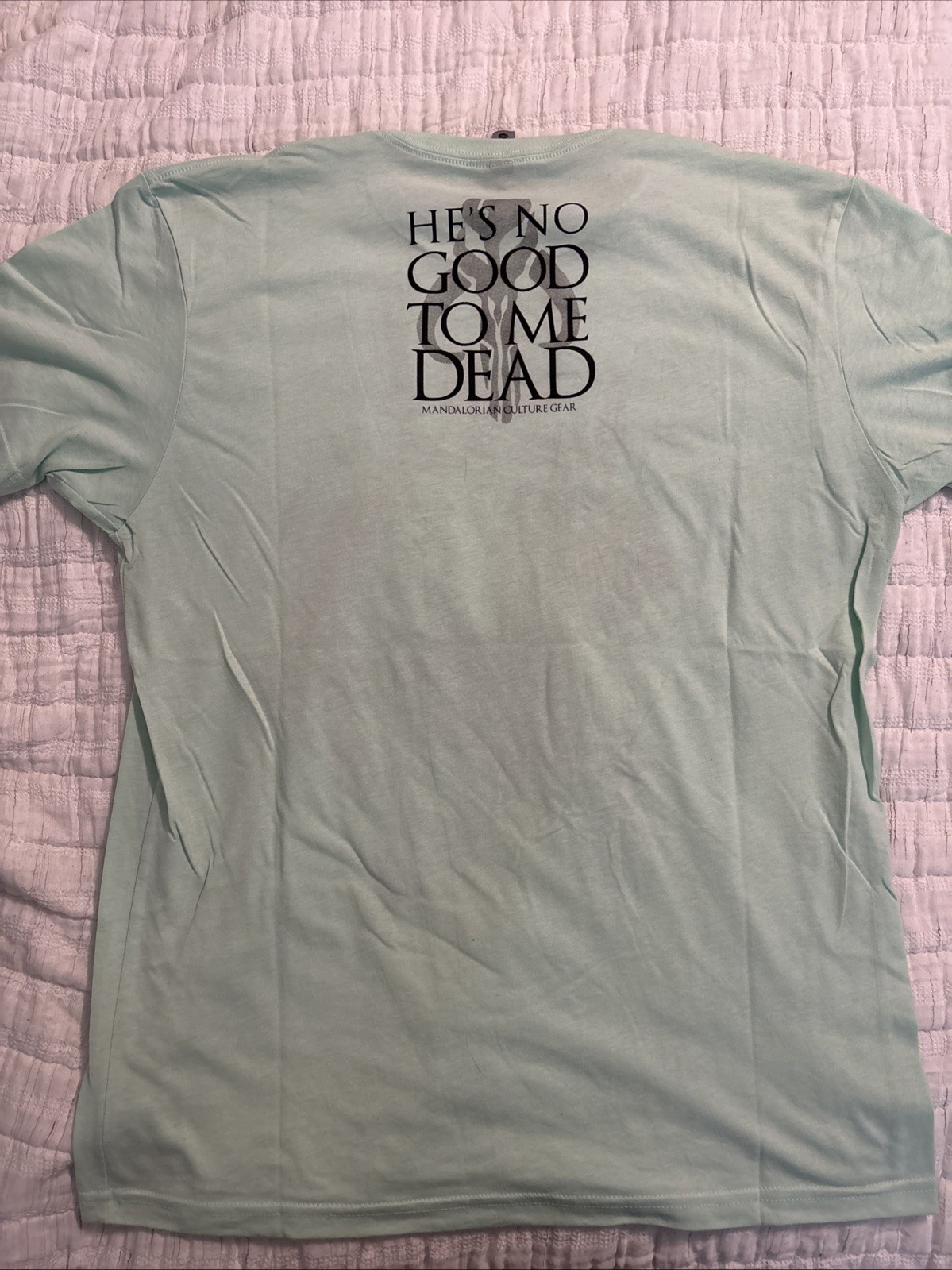 Warrior Culture Gear Boba Fett Mint Green T-Shirt Star Wars Tee Size Large