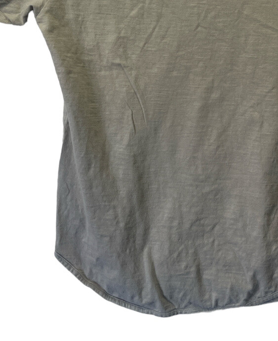 Primark T-Shirt Mens Tan Cotton Size Med Round Neck Pleated Sleeve Round Bottom