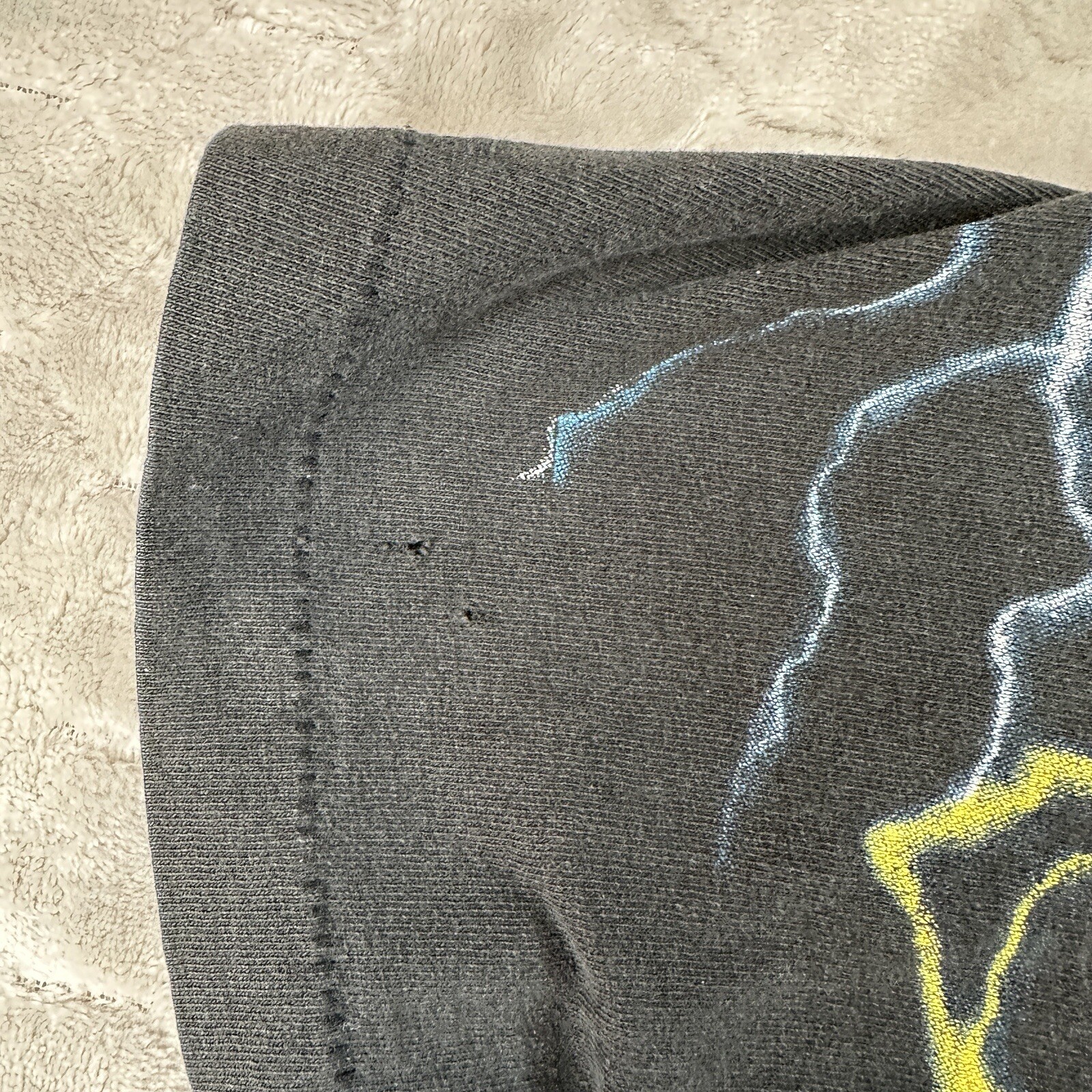 Vintage Wild Oats Lightning Test Print Shirt – Sz XL – AOP Rare See Pics