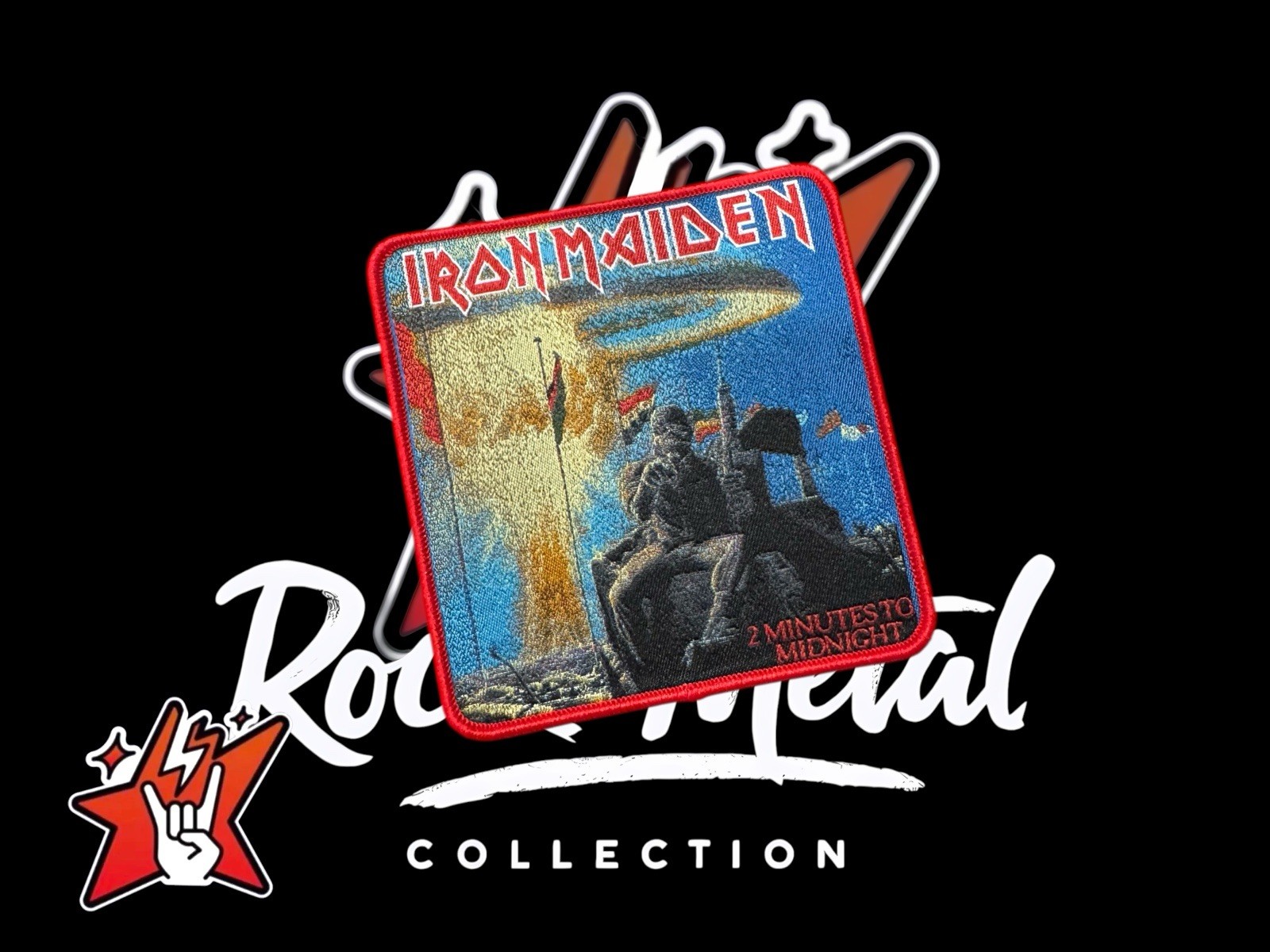 Iron Maiden Exclusiv Woven Patch Singles Cover Album & More Judas Priest Saxon