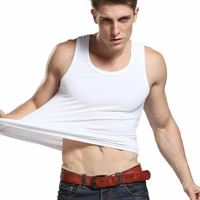 3-12 Packs Mens 100% Cotton Tank Top A-Shirt Undershirt Ribbed Finest Quality