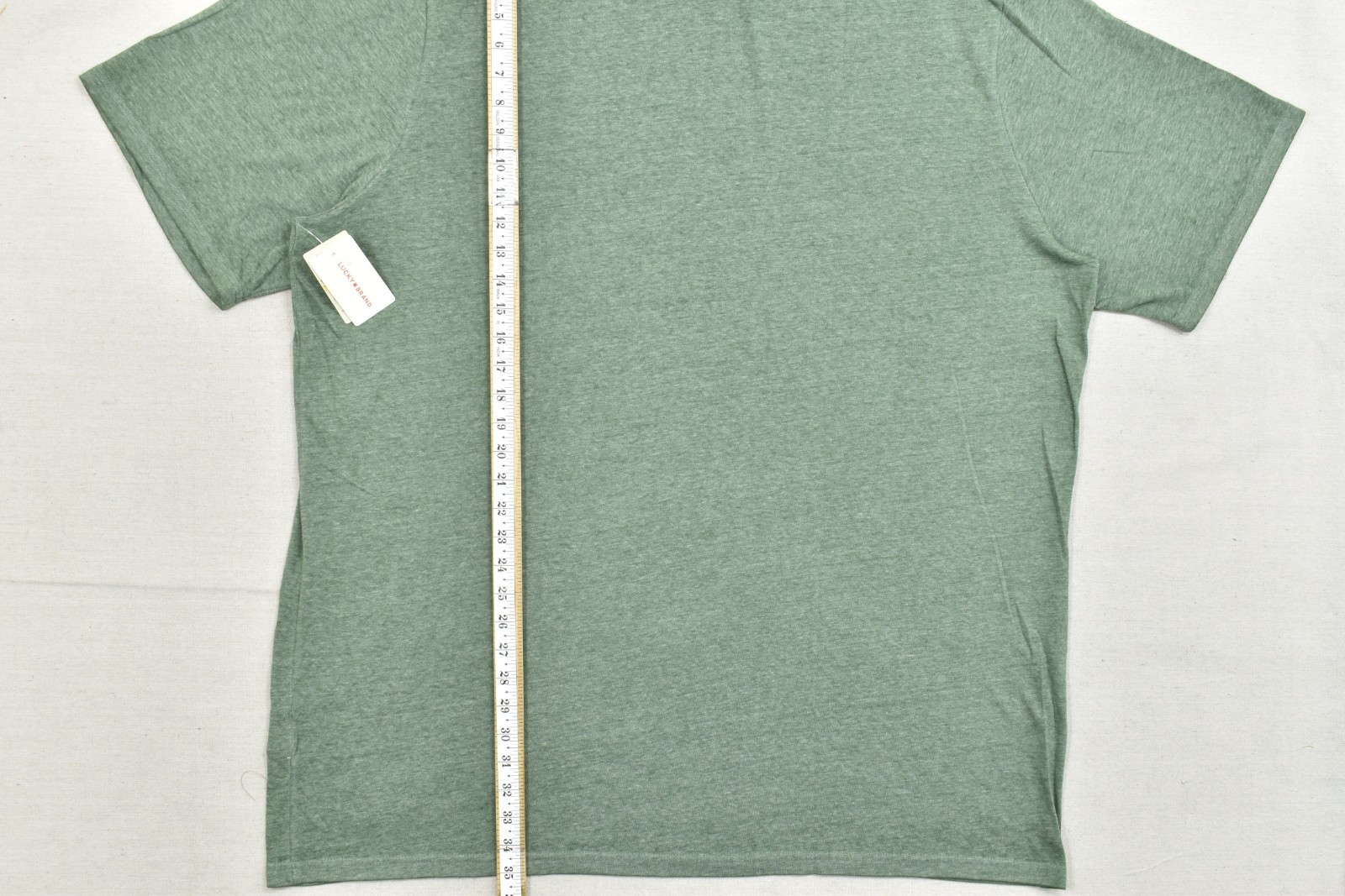 Lucky Brand Men’s Lucky Label Green Short Sleeve Crew Neck Size 3XLT NEW